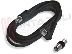 Visualizza i dettagli per CAVO ANTENNA 2MT MAS-FEM PIPA E PIPA NERO Immagine di CAVO ANTENNA 2MT MAS-FEM PIPA E PIPA NERO