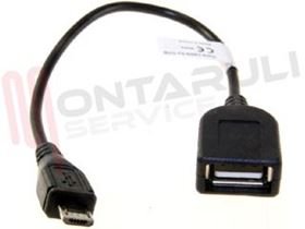 Visualizza i dettagli per CAVO ADATTATORE MICRO USB B A USB FEMMINA Immagine di CAVO ADATTATORE MICRO USB B A USB FEMMINA