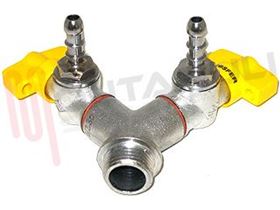 Visualizza i dettagli per RUBINETTO GAS DOPPIO 1/2'' MASCHIO MURO GPL Immagine di RUBINETTO GAS DOPPIO 1/2'' MASCHIO MURO GPL