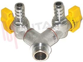 Visualizza i dettagli per RUBINETTO GAS DOPPIO 1/2'' MASCHIO METANO Immagine di RUBINETTO GAS DOPPIO 1/2'' MASCHIO METANO