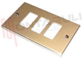 Visualizza i dettagli per PLACCA RETTANGOLARE 3 TASTI ALLUMINIO SERIE OXIDAL Immagine di PLACCA RETTANGOLARE 3 TASTI ALLUMINIO SERIE OXIDAL