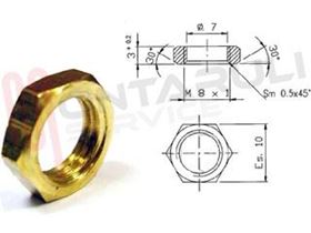 Visualizza i dettagli per DADO ESAGONALE PER TERMOCOPPIA FILETTATA 8X1 Immagine di DADO ESAGONALE PER TERMOCOPPIA FILETTATA 8X1