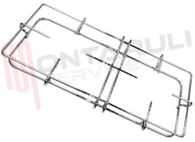 Visualizza i dettagli per GRIGLIA 2 FUOCHI FILO 462X204MM. CROMATA OLMAR Immagine di GRIGLIA 2 FUOCHI FILO 462X204MM. CROMATA OLMAR