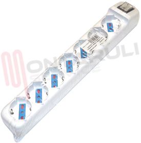 Visualizza i dettagli per PRESA MULTIPLA 7PR. BIV/SCUK SENZA CAVO E INTERRUTTORE BIAN Immagine di PRESA MULTIPLA 7PR. BIV/SCUK SENZA CAVO E INTERRUTTORE BIAN