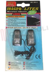 Visualizza i dettagli per MICROLUCI ADESIVE 12V KIT 2 PEZZI UNIVERSALI PER AUTO Immagine di MICROLUCI ADESIVE 12V KIT 2 PEZZI UNIVERSALI PER AUTO