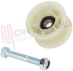 Visualizza i dettagli per TENDICINGHIA RULLO CON CUSCINETTO PER ASCIUGATRICE C/PERNO Immagine di TENDICINGHIA RULLO CON CUSCINETTO PER ASCIUGATRICE C/PERNO