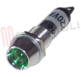 Visualizza i dettagli per LAMPADA SPIA A SALDARE DIA.6,6MM. CROMATA VERDE 220V Immagine di LAMPADA SPIA A SALDARE DIA.6,6MM. CROMATA VERDE 220V