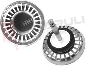 Visualizza i dettagli per FILTRO LAVELLO INOX  DIAM. 81MM H. 66MM. Immagine di FILTRO LAVELLO INOX  DIAM. 81MM H. 66MM.