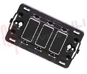 Visualizza i dettagli per SUPPORTO 3 POSTI NERO SERIE MAGIC Immagine di SUPPORTO 3 POSTI NERO SERIE MAGIC