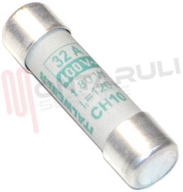 Visualizza i dettagli per FUSIBILE CILINDRICO CH10 10.3X38MM 32A 400V SENZA SEGNALATOR Immagine di FUSIBILE CILINDRICO CH10 10.3X38MM 32A 400V SENZA SEGNALATOR