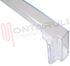 Immagine di BALCONCINO BOTTIGLIE TRASPARENTE 695X95XH.125/120MM.