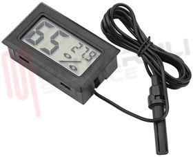 Visualizza i dettagli per TERMOMETRO IGROMETRO DIGITALE -50+70GR. NERO Immagine di TERMOMETRO IGROMETRO DIGITALE -50+70GR. NERO