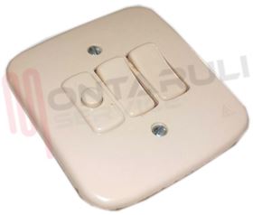 Visualizza i dettagli per DEVIATORE DOPPIO E PULSANTE C/PLACCA AVE Immagine di DEVIATORE DOPPIO E PULSANTE C/PLACCA AVE