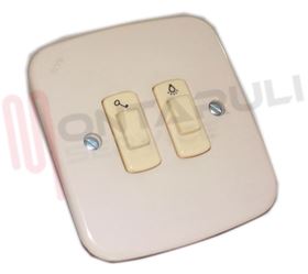 Visualizza i dettagli per DOPPIO PULSANTE CHIAVE/LUCE C/PLACCA AVE Immagine di DOPPIO PULSANTE CHIAVE/LUCE C/PLACCA AVE