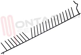 Visualizza i dettagli per GRIGLIA FERMAPIATTI CESTO INFERIORE L=495MM. Immagine di GRIGLIA FERMAPIATTI CESTO INFERIORE L=495MM.