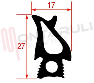Immagine di GUARNIZIONE PORTA FORNO UNOX