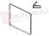 Immagine di GUARNIZIONE PORTA FORNO 4 LATI 440X350MM. 4L