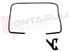 Immagine di GUARNIZIONE PORTA FORNO 4 LATI 420X300X100MM. 4L+2G APERTA