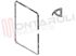 Immagine di GUARNIZIONE PORTA FORNO 4 LATI L=1740MM. 23 MOLLE