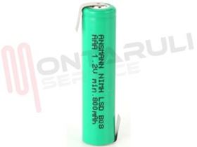 Visualizza i dettagli per BATTERIA 1,2V 800MAH A SALDARE Immagine di BATTERIA 1,2V 800MAH A SALDARE