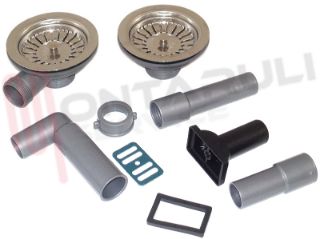 Immagine di GRUPPO SCARICO BKT 3"1/2 C/TROPPO PIENO 2 VASCHE MARIS 620/2