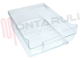 Visualizza i dettagli per CASSETTO VERDURA TRASPARENTE 365X260X150MM. Immagine di CASSETTO VERDURA TRASPARENTE 365X260X150MM.