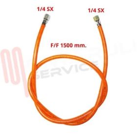 Visualizza i dettagli per TUBO GAS MT.1,5 ATTACCO 1/4 SX FEM. - 1/4 SX FEM. ARANCIONE Immagine di TUBO GAS MT.1,5 ATTACCO 1/4 SX FEM. - 1/4 SX FEM. ARANCIONE