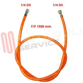Visualizza i dettagli per TUBO GAS MT.1,5 ATTACCO 1/4 DX FEM. - 1/4 DX FEM. ARANCIONE Immagine di TUBO GAS MT.1,5 ATTACCO 1/4 DX FEM. - 1/4 DX FEM. ARANCIONE