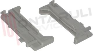 Immagine di SUPPORTO DX+SX REGGIVETRO FRONTALINO CAPPA SMEG