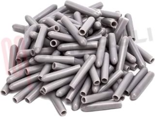 Immagine di CAPPUCCI TAPPI RIPARAZIONE FERMI PER CESTO 100 PEZZI GRIGIO