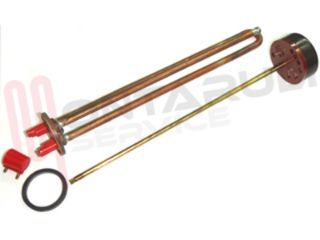Immagine di RESISTENZA FLANGIATA DRITTA 1200W 220V CON TERMOSTATO
