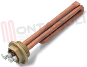 Visualizza i dettagli per RESISTENZA CALDAIA FILETTATA INT.1000W 230V L=155MM. Immagine di RESISTENZA CALDAIA FILETTATA INT.1000W 230V L=155MM.