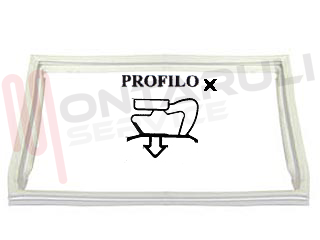 Immagine di GUARNIZIONE MAGNETICA 4L GRIGIA 0655X545MM. SEZ.X