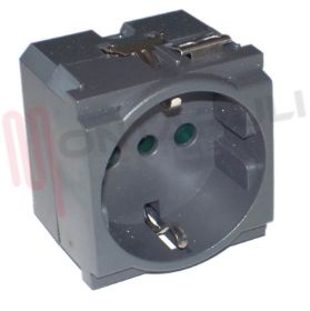 Visualizza i dettagli per PRESA 2P+T 16A SCHUKO MODULO RIDOTTO SERIE IDEA Immagine di PRESA 2P+T 16A SCHUKO MODULO RIDOTTO SERIE IDEA