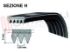 Immagine di CINGHIA RIGHI 6 STRETTI CM.54,5 1188 PHE H6 EL