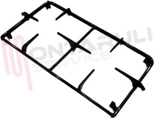 Immagine di GRIGLIA 2 FUOCHI GHISA 433X235MM. BOMPANI