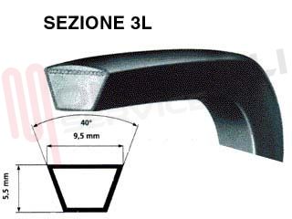 Immagine di CINGHIA 3L474/3LX1186 60718/60707 TEM CANDY 493NV 58 CM.