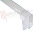 Immagine di BALCONCINO BOTTIGLIE TRASPARENTE 695X95XH.125/120MM.