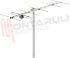 Immagine di ANTENNA TV VHF CONN. F B.3 6 ELEMENTI  CANALE E5E12 6E512