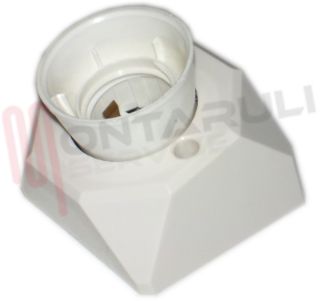 Immagine di PORTALAMPADA E27 BASE QUADRA INCLINATA CORPO UREA