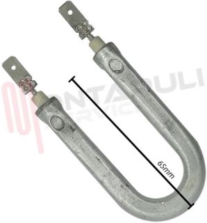 Immagine di RESISTENZA CALDAIA MACCHINA CAFFE' 450W U=65MM. T=80MM.