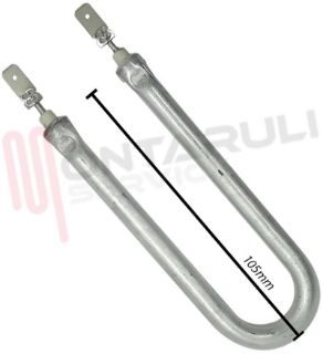 Immagine di RESISTENZA CALDAIA MACCHINA CAFFE' 650W U=105MM. T=126MM.