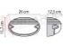 Immagine di PLAFONIERA 1X60W CHIP GRILL 25 E27 OVALE GRIGIA