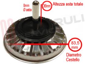 Visualizza i dettagli per FILTRO LAVELLO INOX BASKET 3" DIAM.83,5MM H: 36MM. Immagine di FILTRO LAVELLO INOX BASKET 3" DIAM.83,5MM H: 36MM.