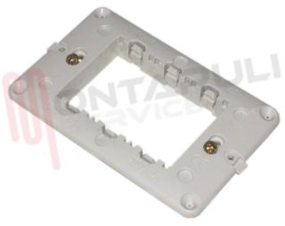 Immagine di SUPPORTO 3 POSTI GRIGIO CON VITI SERIE PLANA