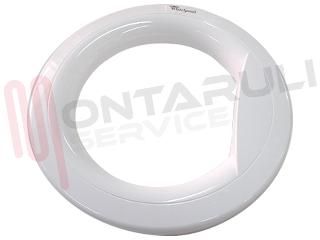 Immagine di CORNICE OBLO' ANTERIORE BIANCA CON LOGO WHIRLPOOL