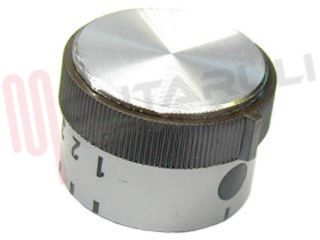 Immagine di MANOPOLA PIASTRA MARRONE-SILVER D.8MM.