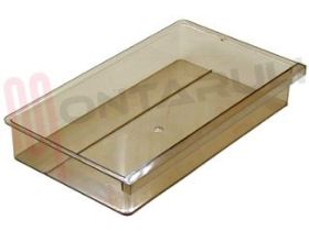 Visualizza i dettagli per CASSETTO CARNE TRASPARENTE FUME' 450X265X75MM. Immagine di CASSETTO CARNE TRASPARENTE FUME' 450X265X75MM.