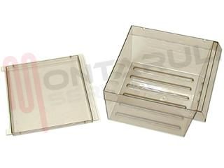 Immagine di CASSETTO CARNE + COPERCHIO CRISTAL 240X240X120MM.