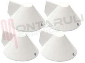 Visualizza i dettagli per KIT MANOPOLA FUOCO BIANCA 4PZ. Immagine di KIT MANOPOLA FUOCO BIANCA 4PZ.